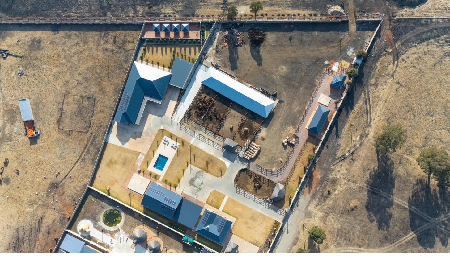 Aerial view of the DRM Livestock export facility